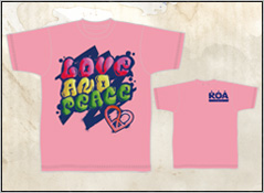 y萔̔zLOVE AND PEACE T-SHIRTS